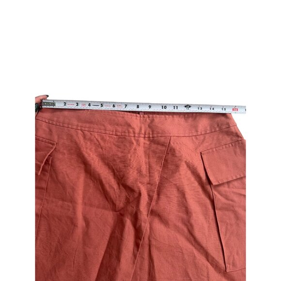 BANANA REPUBLIC Orange Asymmetrical Cut Skirt Size 10 - Picture 6 of 8